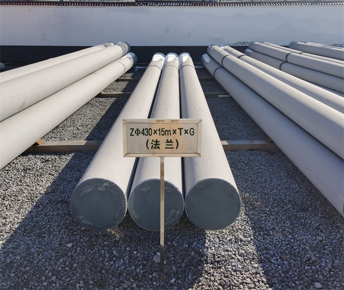 隆化430×15米×T×G砼电力电杆